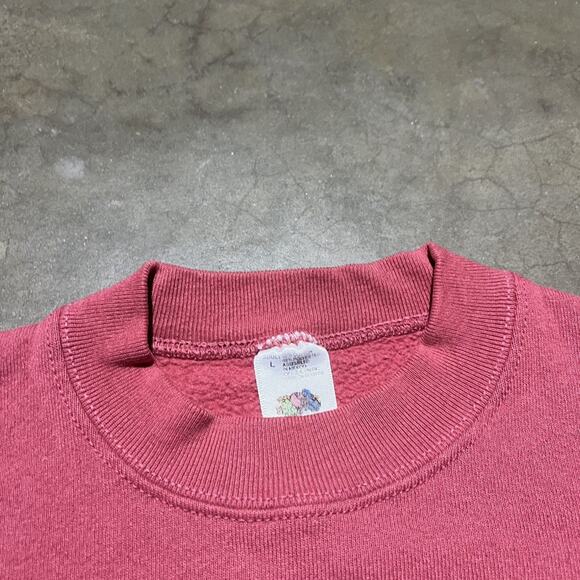 Vintage 90s Maine Red Embroidered Tourist Sweatshirt - Picture 3 of 3